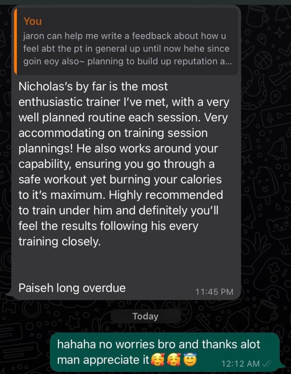 Customer review