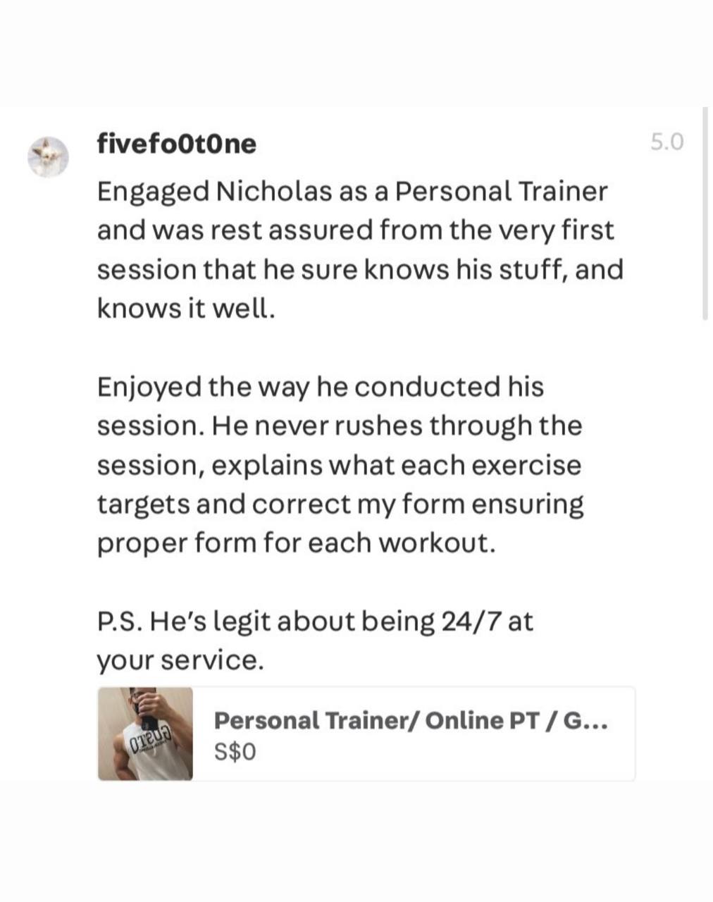 Customer review